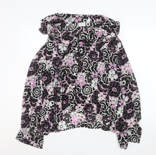 Covington Women’s Multicoloured Floral Chiffon Blouse 18 Plus Tunic Style