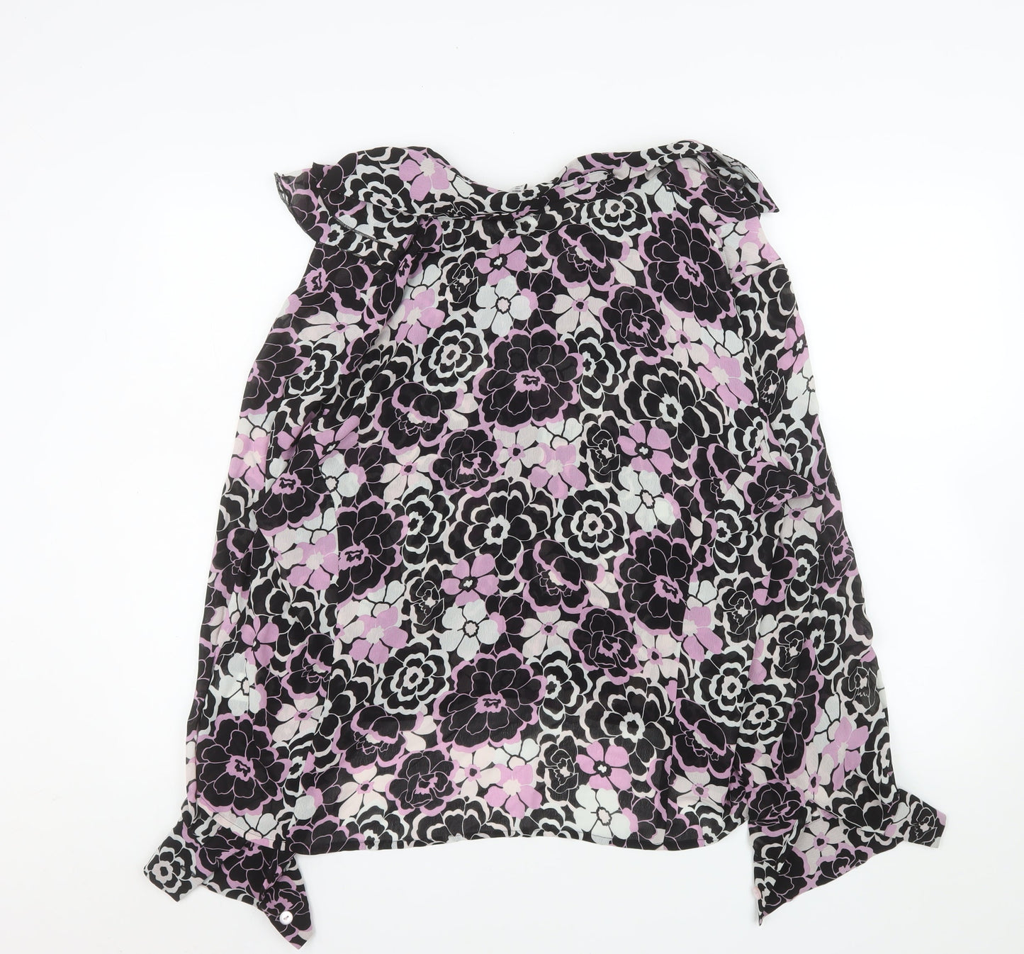 Covington Women’s Multicoloured Floral Chiffon Blouse 18 Plus Tunic Style