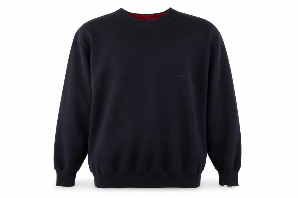 State of Art Men's Black XL Crew Neck Pullover Sweatshirt