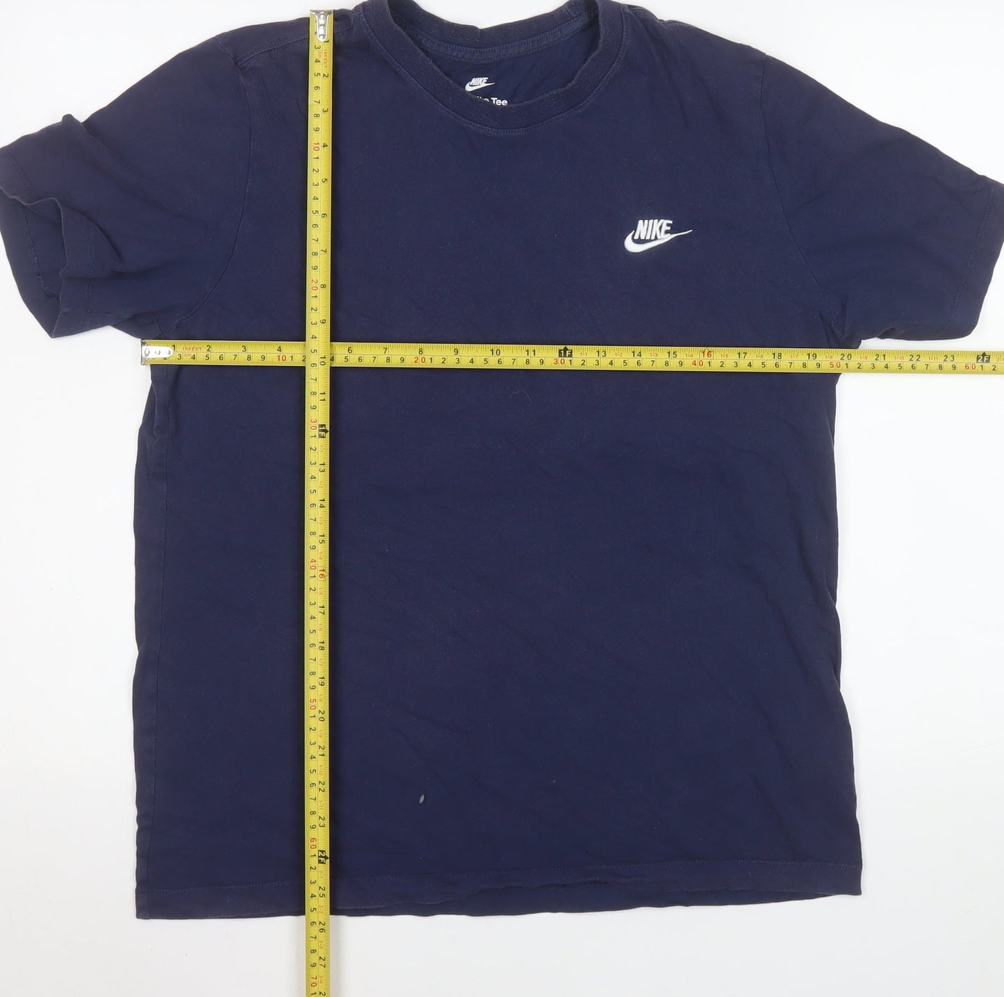 Nike Men’s Blue Large Crew Neck Sports Cotton T-Shirt