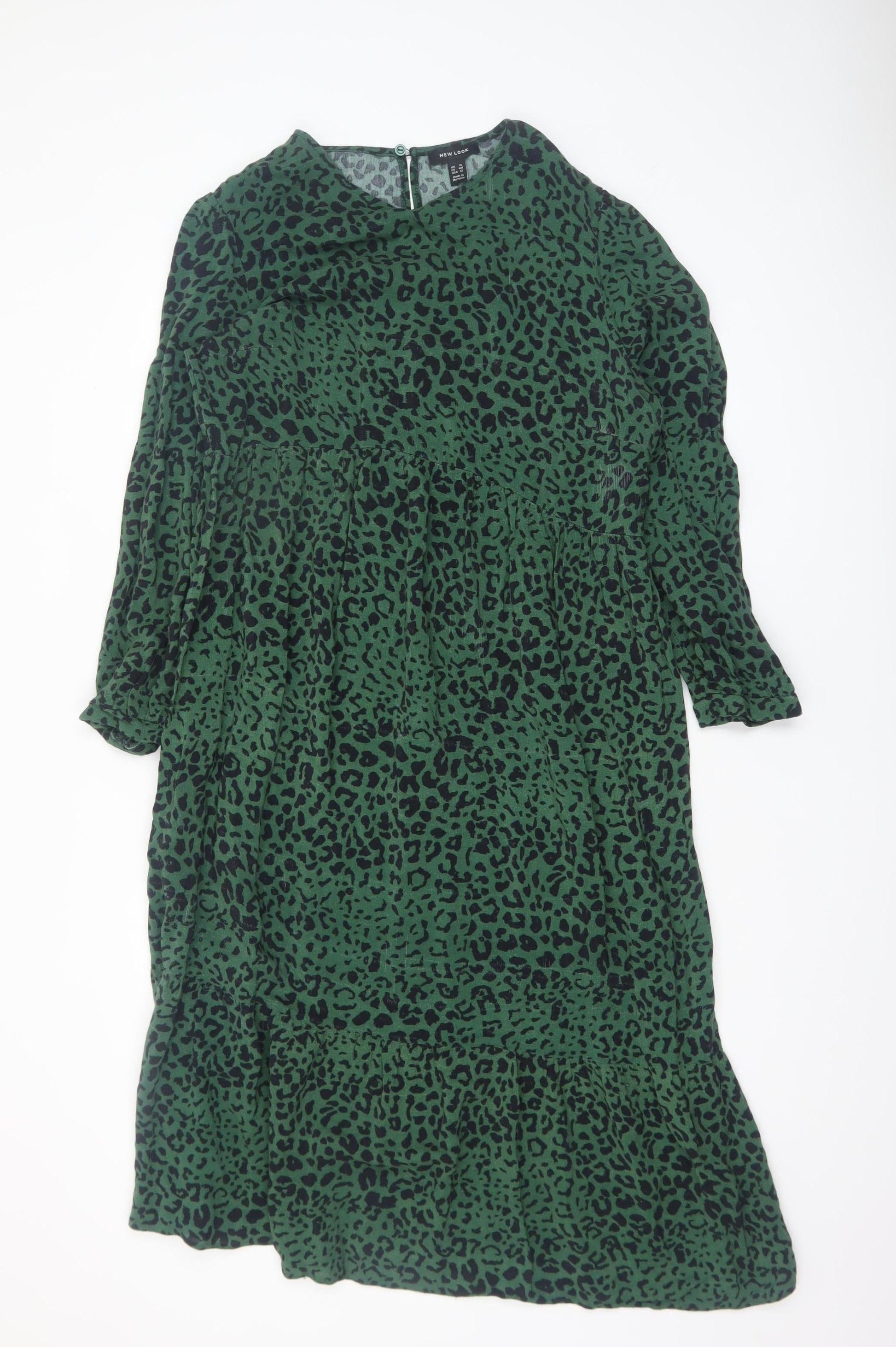green leopard print dress new look Vero Moda Asos Green Leopard Print Dress Wrap Dress Vero Moda Leopard Print Midi Dress Asos