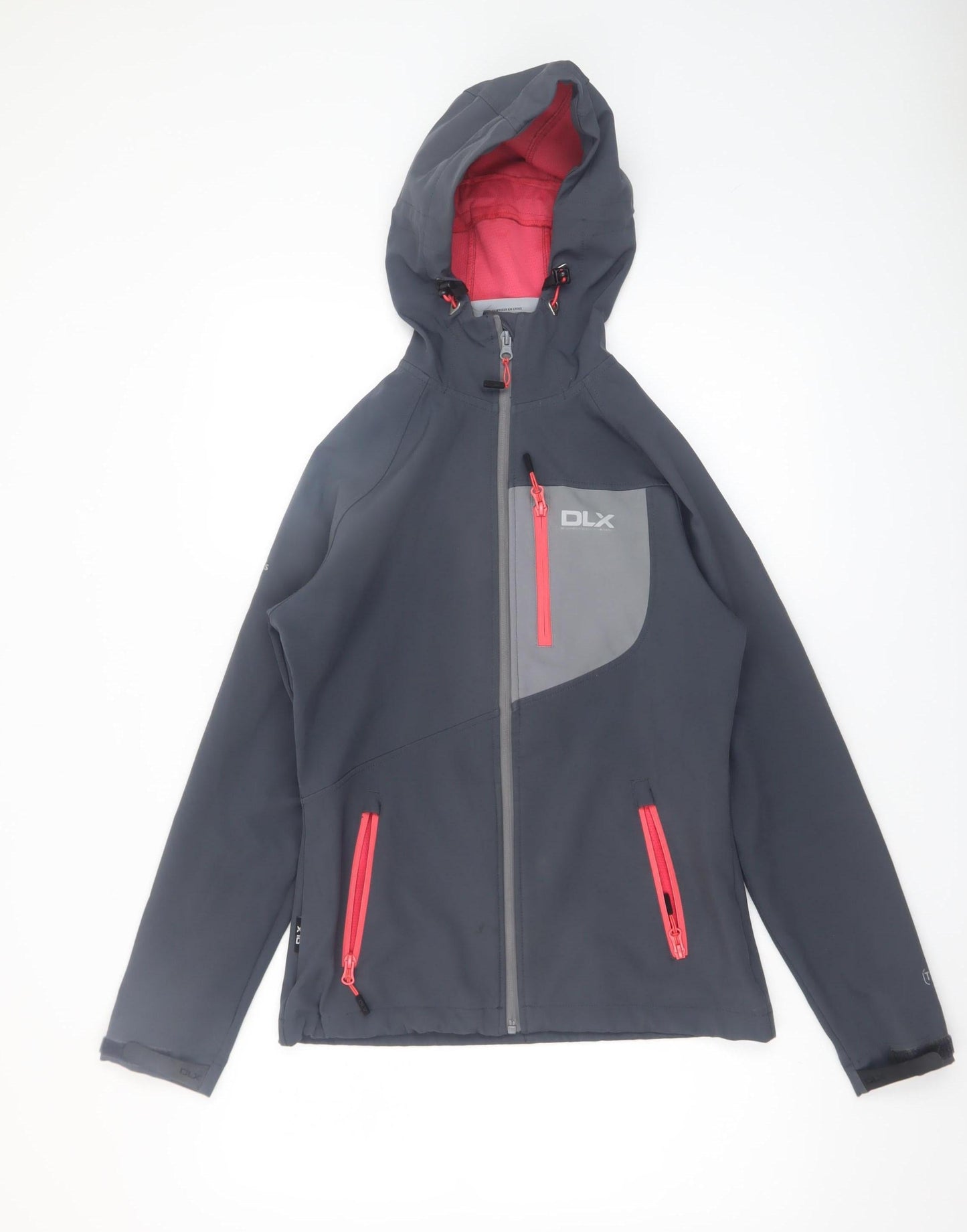 Trespass DLX Women's Grey Hooded Softshell Jacket XS Waterproof Windproof