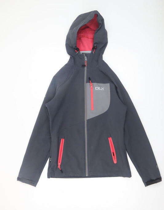 Trespass DLX Women's Grey Hooded Softshell Jacket XS Waterproof Windproof