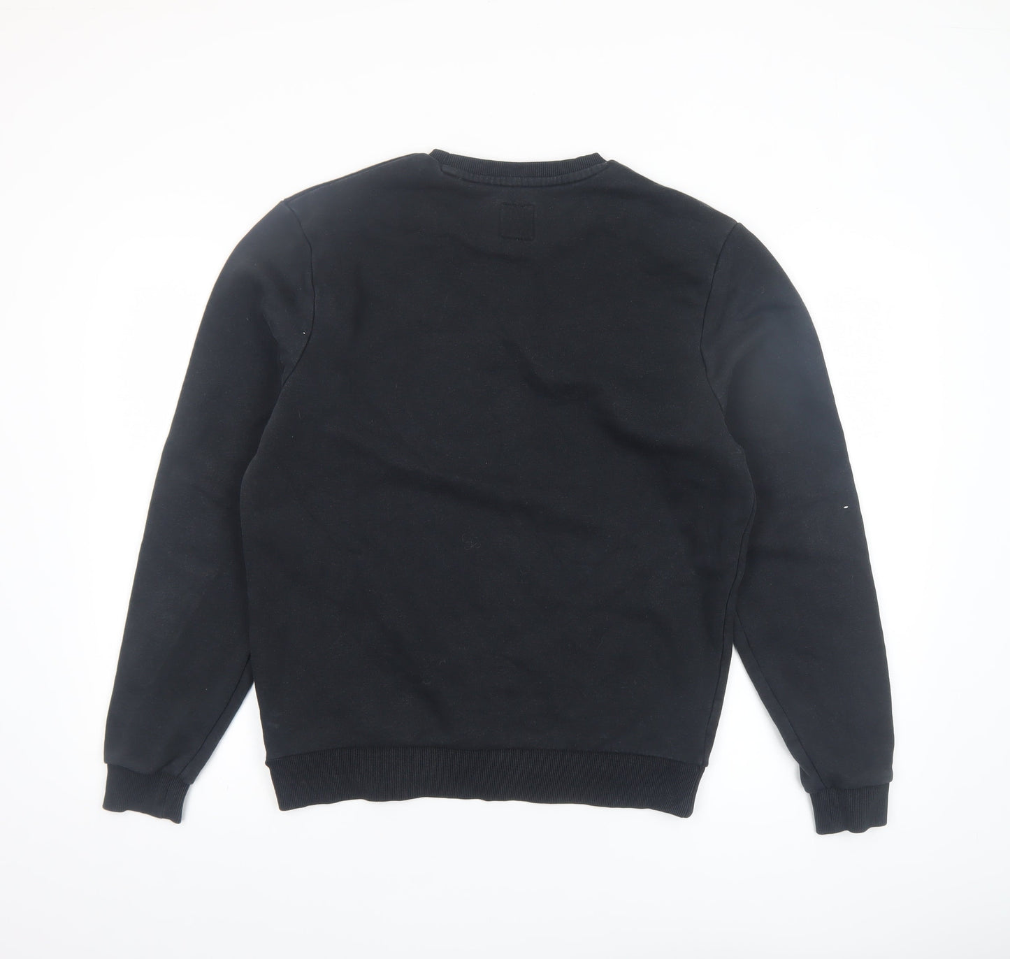 Jack Wills Men Black Medium Sweatshirt Pullover Crew Neck Fleece
