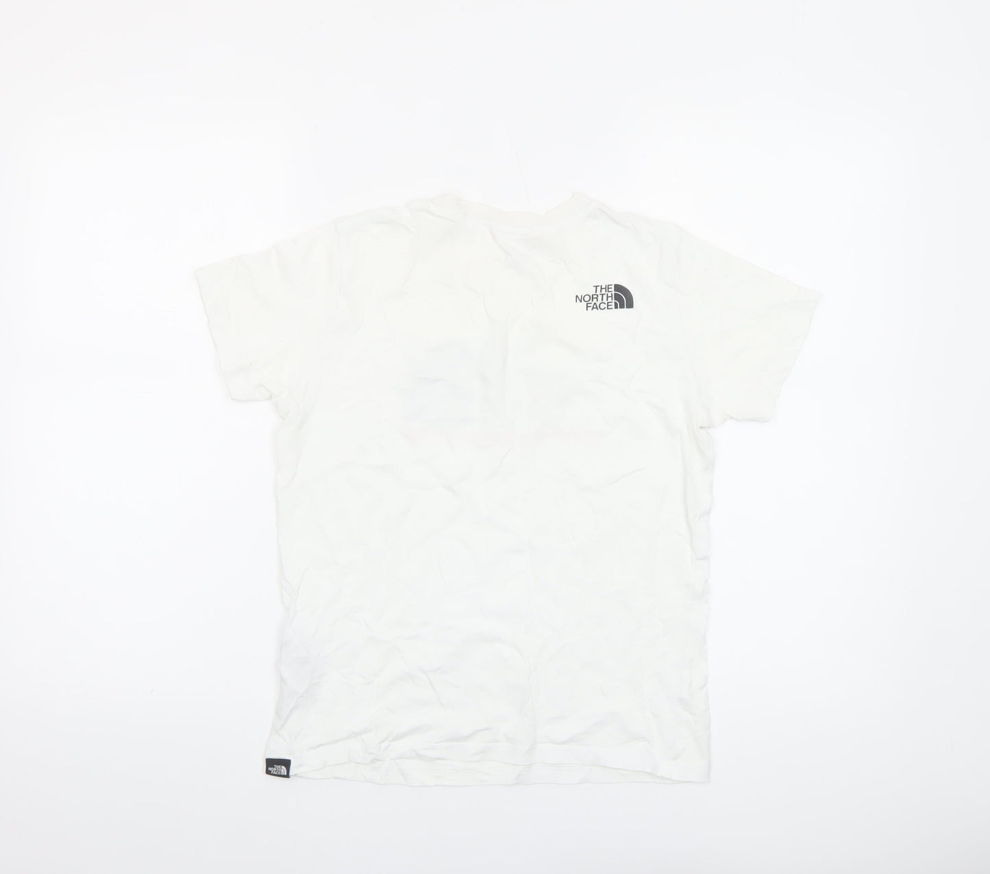 The North Face Boys White Logo Outdoor Graphic Cotton T-Shirt Size L