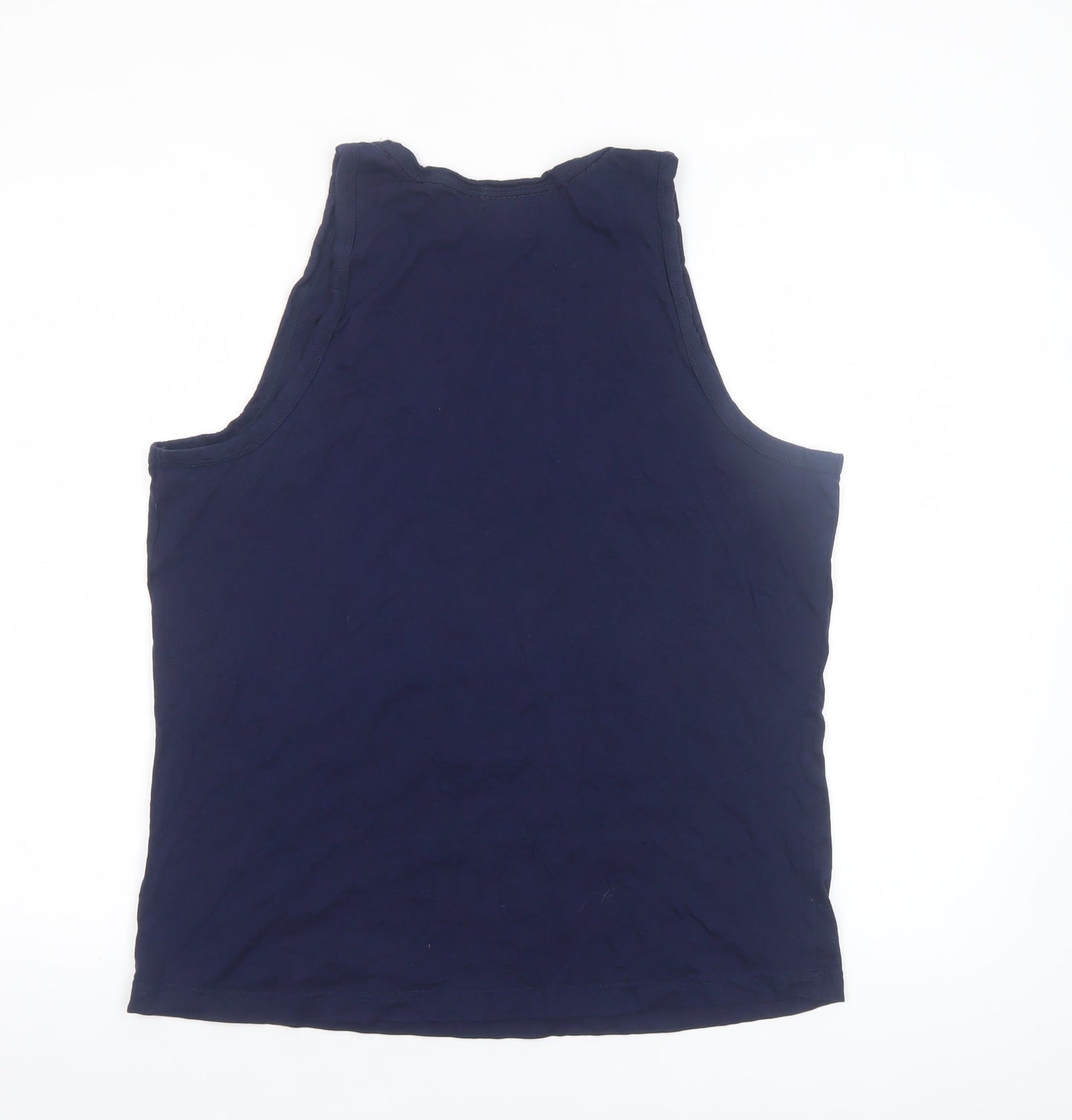 Lee Cooper Men's Blue Sleeveless Cotton Tank Top L