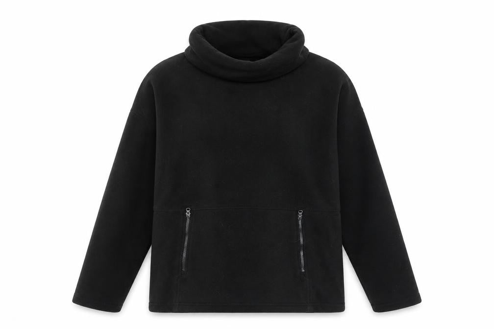 Mountain Warehouse Women Black Fleece Pullover Sweatshirt UK 12