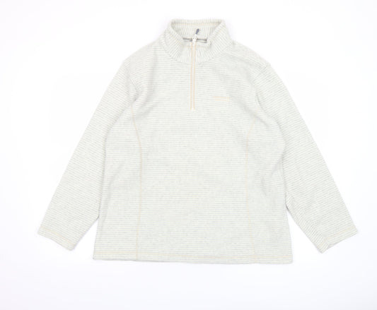 Regatta Women Beige 1/4 Zip Fleece Pullover Sweatshirt UK 16