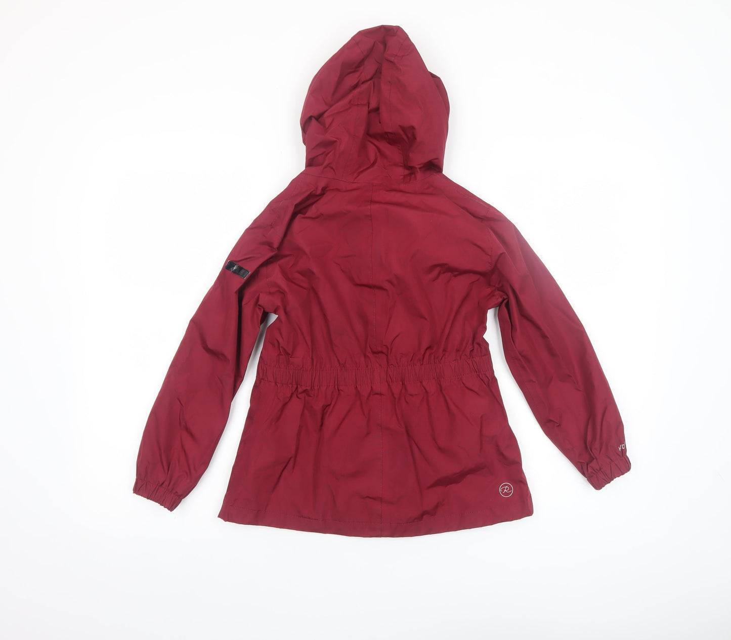 Regatta Girls Red Hooded Waterproof Rain Coat Jacket 7-8 Years