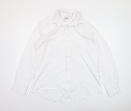 Taylor & Hunt Mens White Slim Fit Formal Dress Shirt 16in 41cm