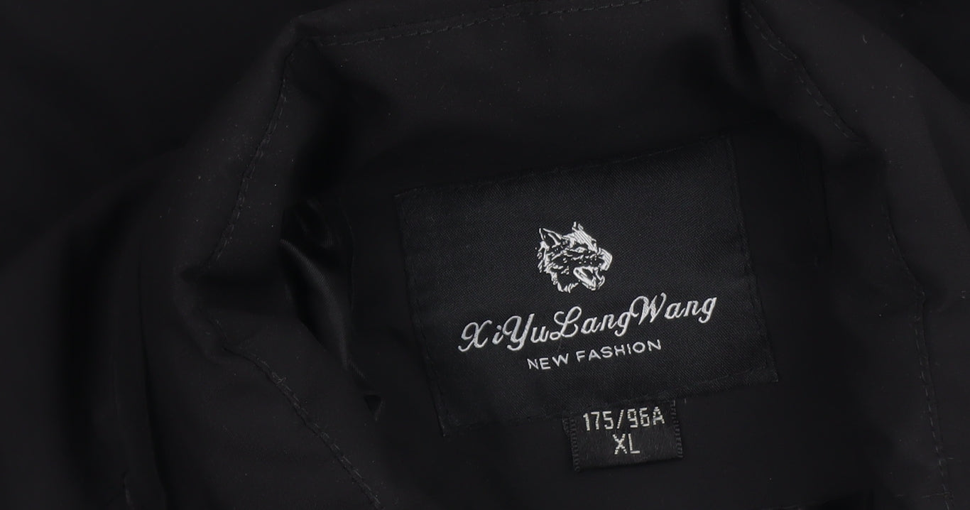 XiYuLangWang Women's Black L Puffer Jacket Synthetic Lined