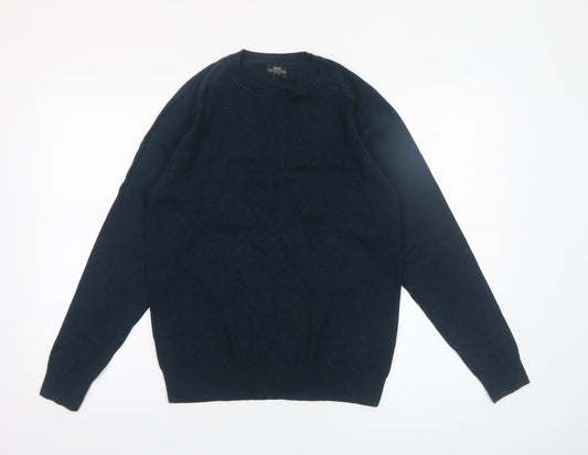 Next Men’s Blue Cotton Nylon Crew Neck Pullover Jumper Size M