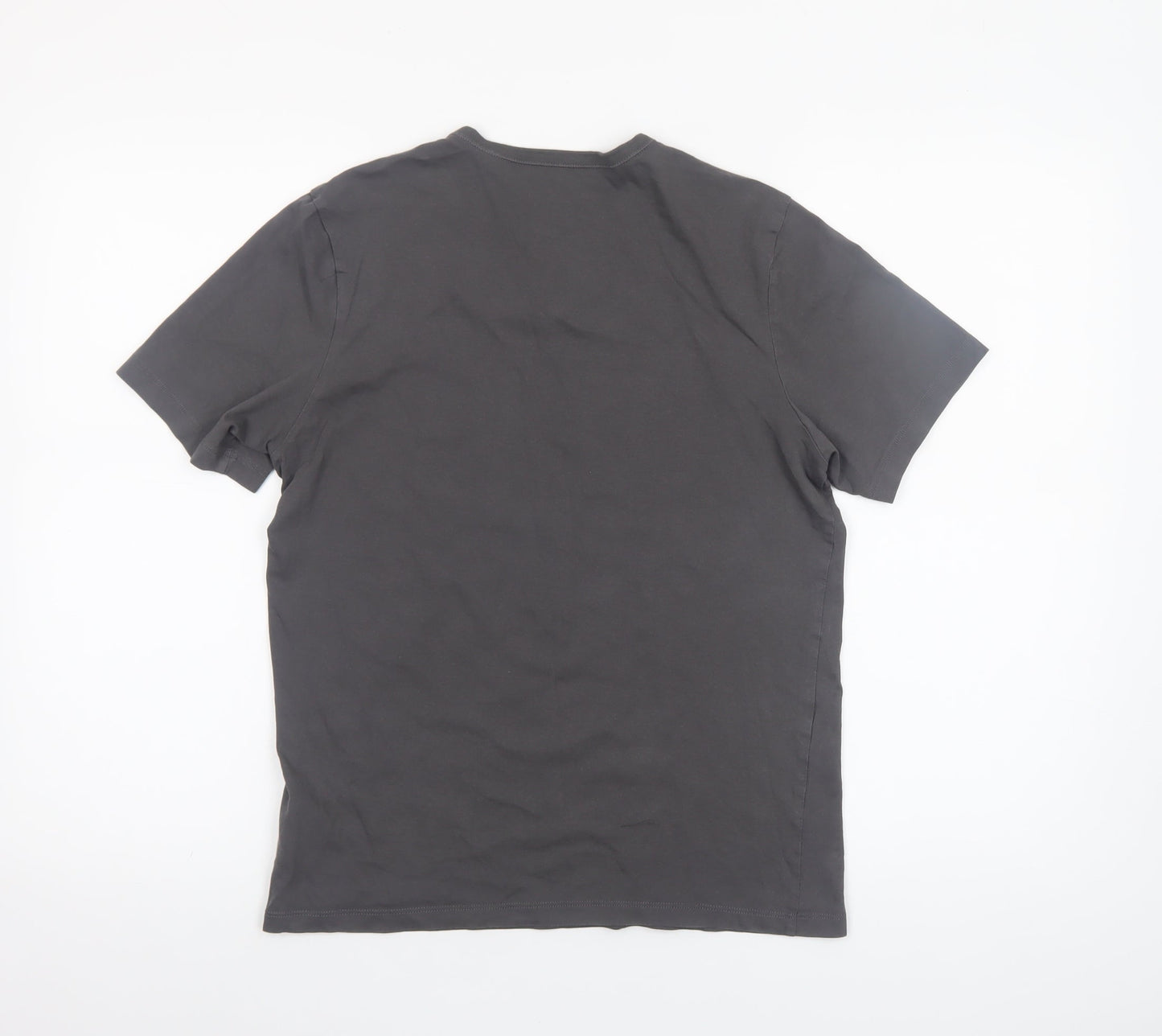 Hugo Boss Men's Black Cotton Crew Neck Logo T-Shirt Size S
