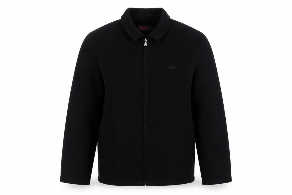 Gadoni Men’s Black Wool Full Zip Collared Jacket Size 44 Regular