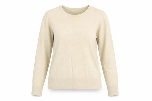 Debenhams Women’s Beige Crew Neck Acrylic Jumper Size 12