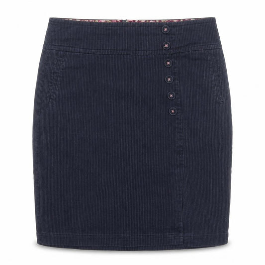 Laura Ashley Women's Blue Cotton Blend Pinstripe Knee Length Pencil Skirt Size 14