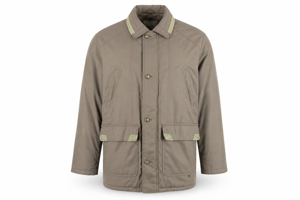 Aldon Men's Brown Quilted Mid-Length Jacket Size M Outdoor Style