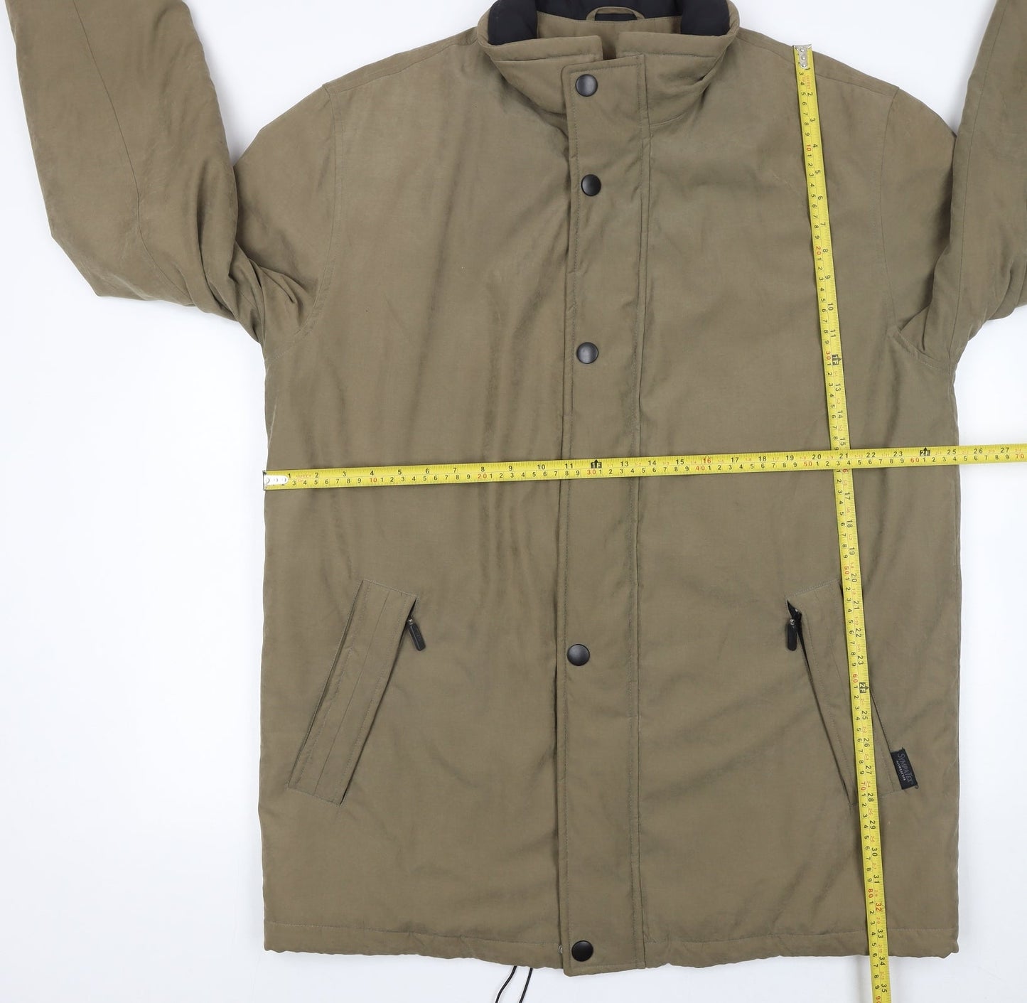 Bush Men's Brown Parka Jacket Size 44 Regular Waterproof Winter Coat