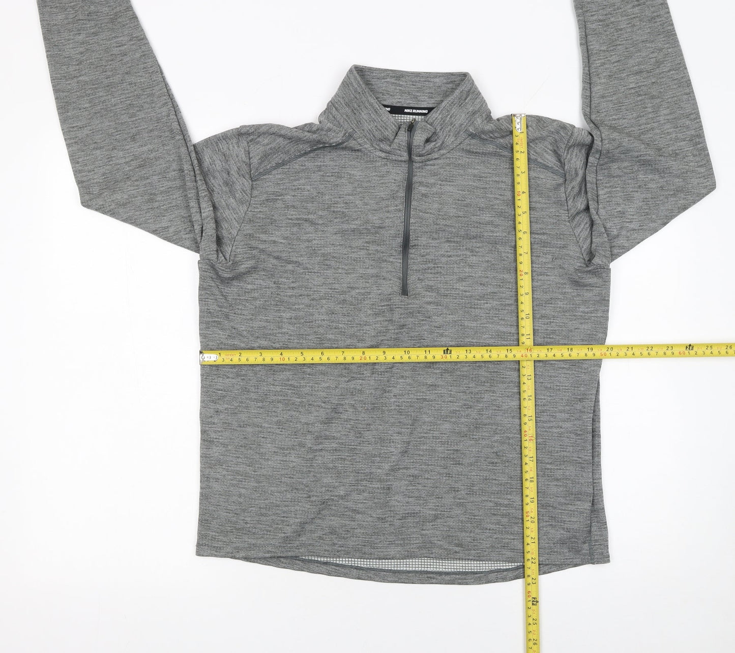 Nike Men's Grey Dri-FIT 1/2 Zip Running Sweatshirt Size M