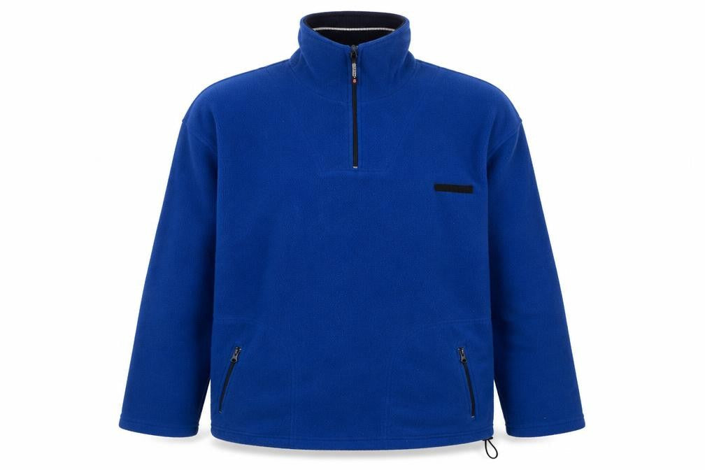 Active Men's Blue Fleece 1/2 Zip Pullover Sweatshirt Size L