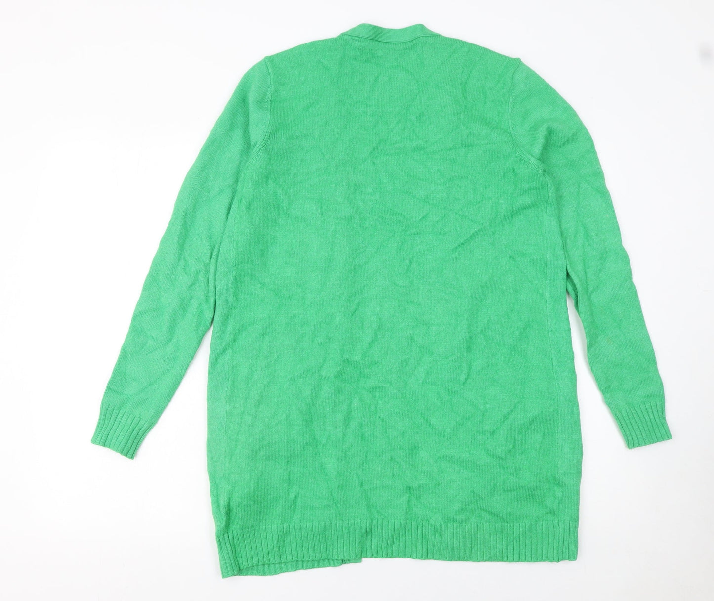 Vila Womens Green Long Sleeve Open Knit Cardigan Size S