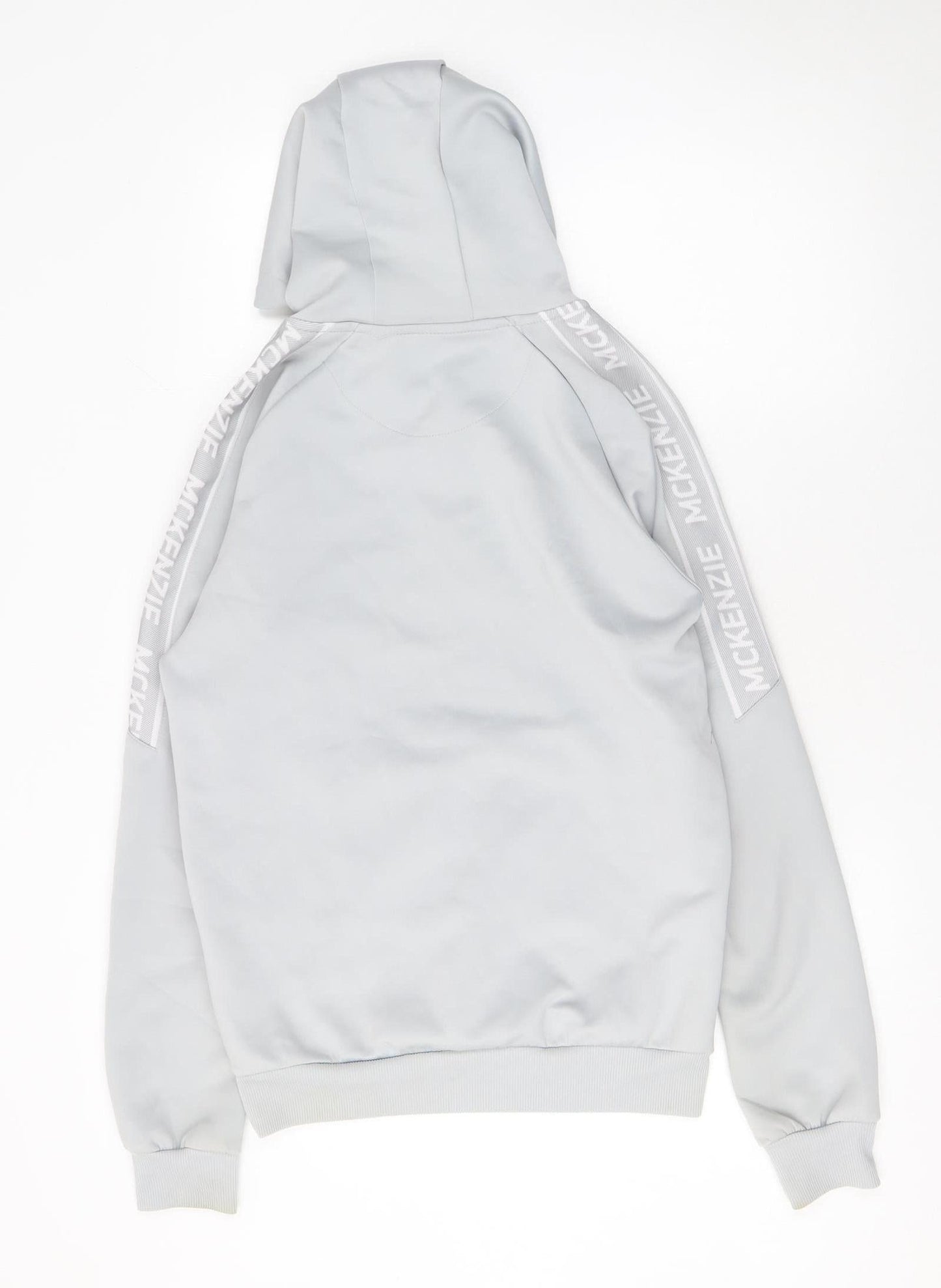 McKenzie Mens Grey 1/2 Zip Hooded Sweatshirt Medium