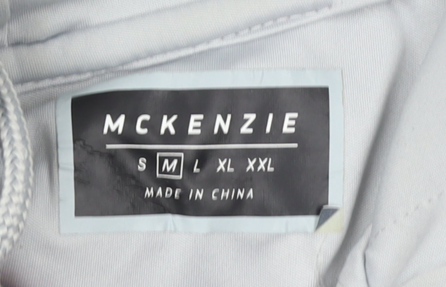 McKenzie Mens Grey 1/2 Zip Hooded Sweatshirt Medium