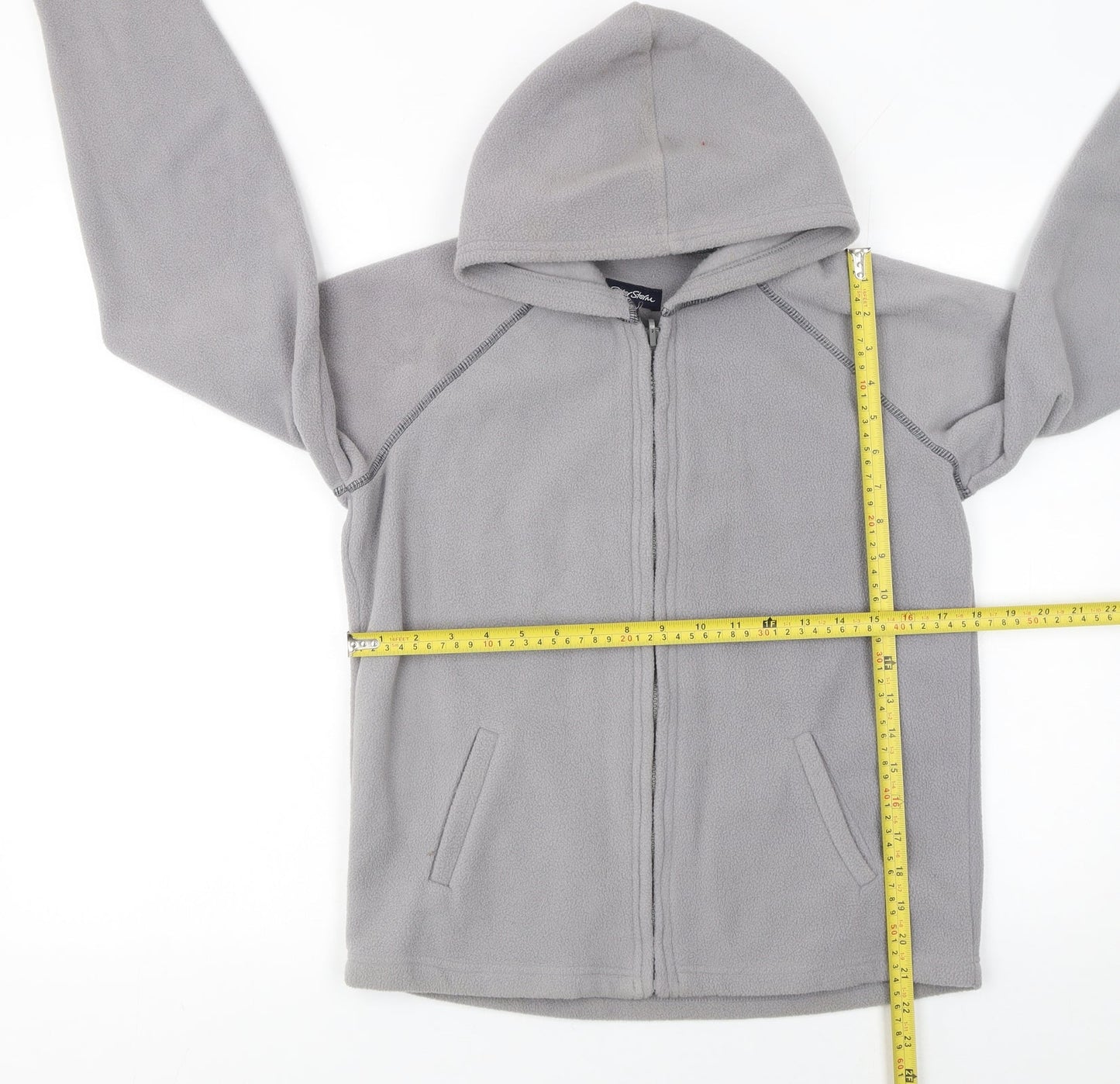 Peter Storm Boys Grey Hooded Fleece Zip Jacket 11-12 Years Outdoor Wear