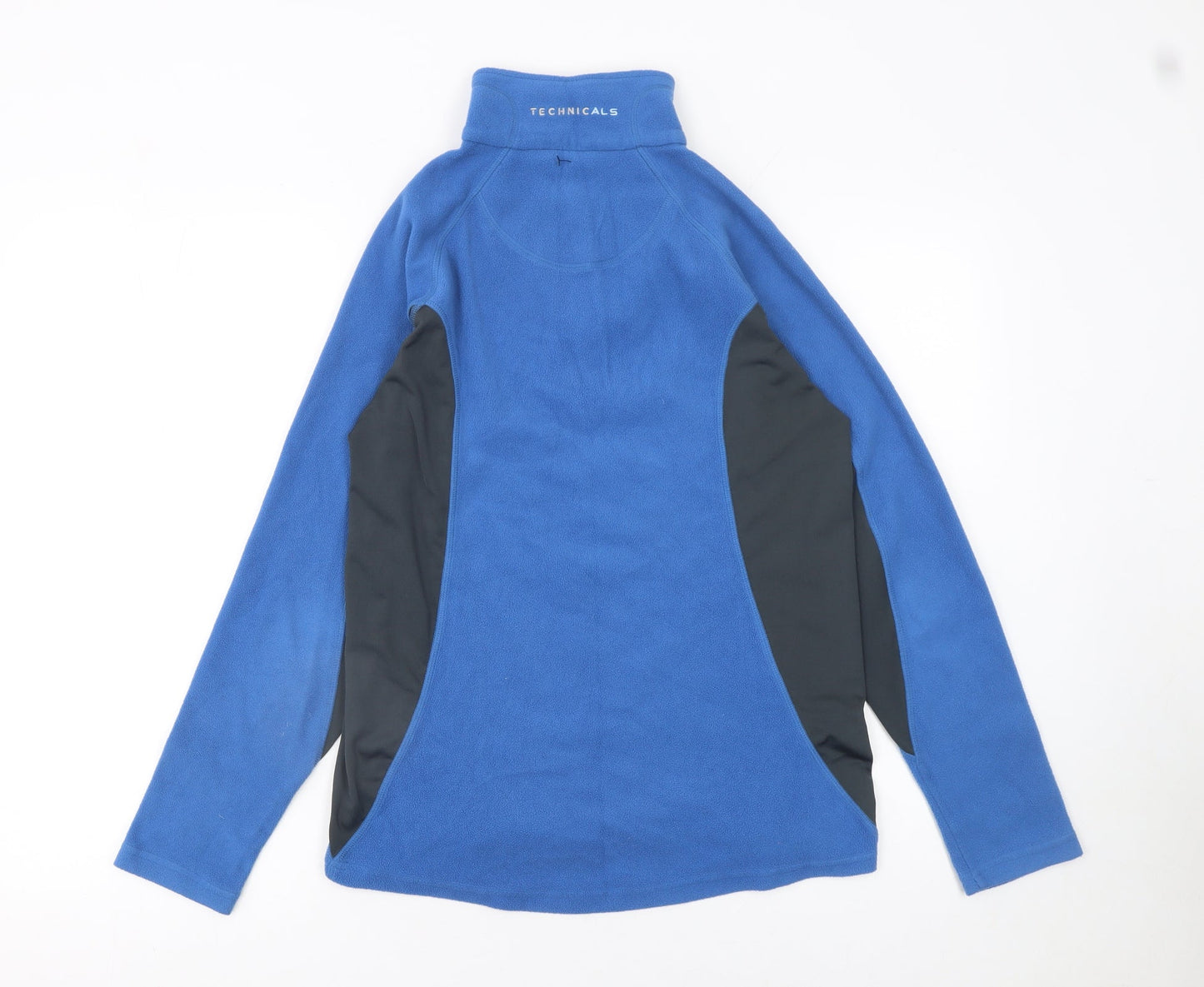Technicals Women's Blue 1/4 Zip Fleece Pullover Sweatshirt Size 10