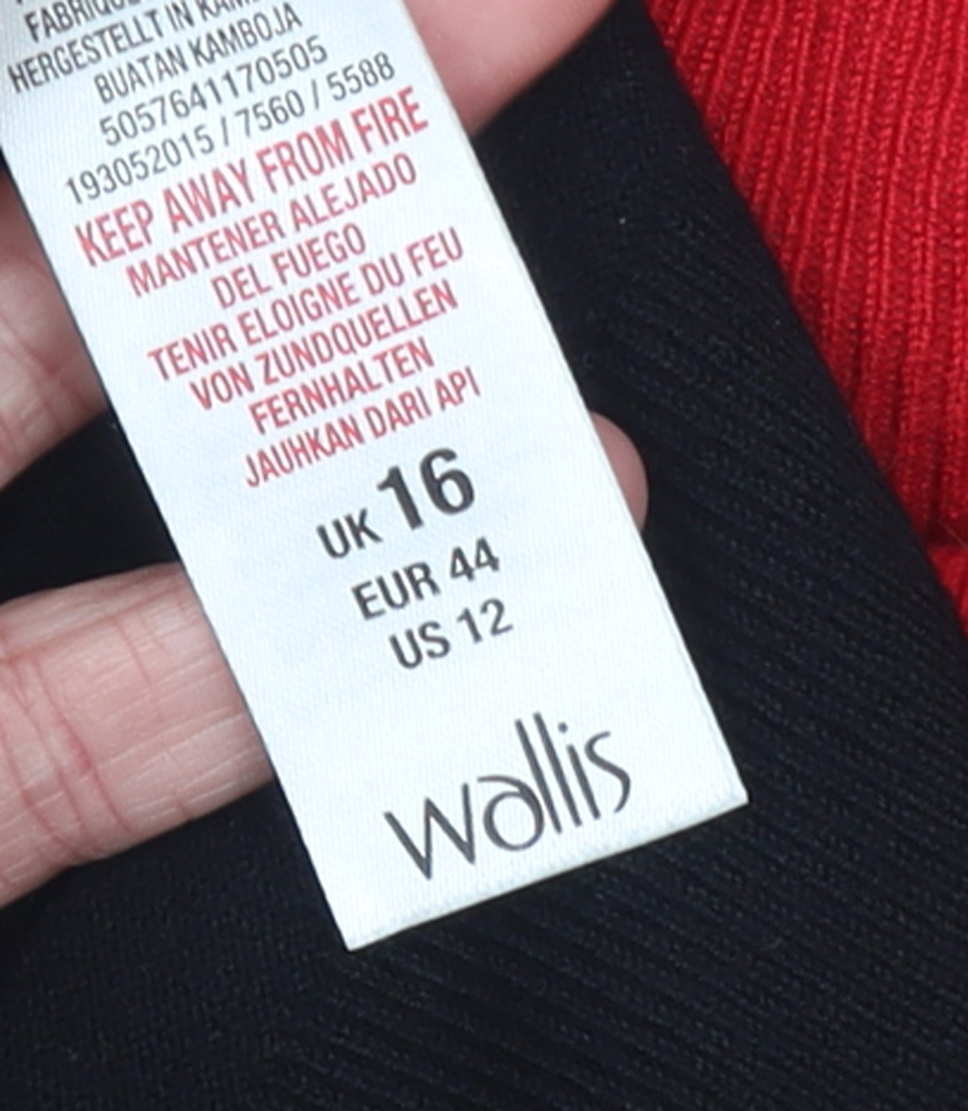 Wallis Women’s Multicoloured Roll Neck Striped Knit Jumper Size 16