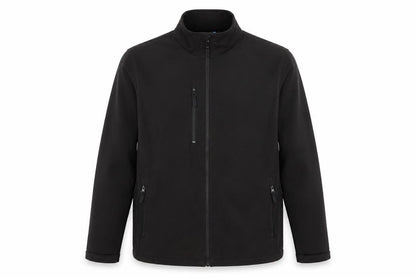Fort Workwear Men’s Black Soft Shell Jacket M Windproof Water Resistant