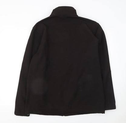 Fort Workwear Men’s Black Soft Shell Jacket M Windproof Water Resistant