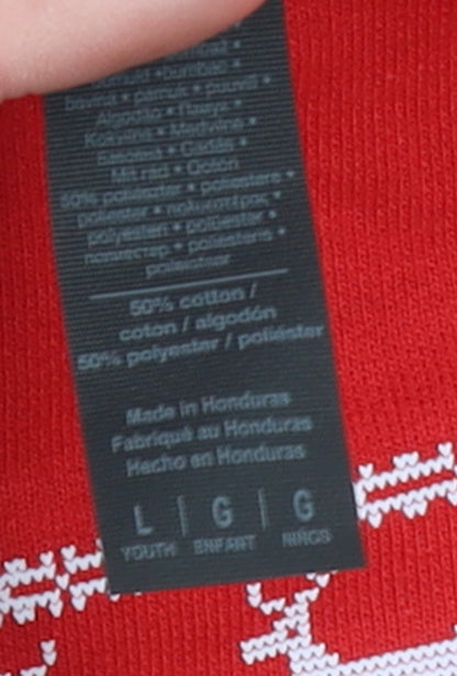 Additional view of Gildan boys’ red christmas pullover sweatshirt l funny graphic ho ho ho