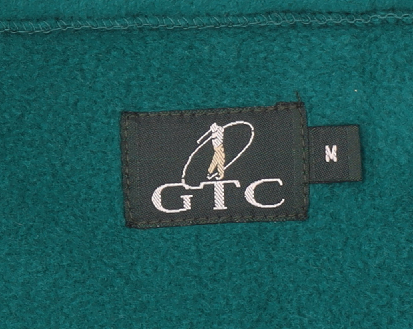 GTC Men's Green Fleece 1/2 Zip Pullover Sweatshirt Size M