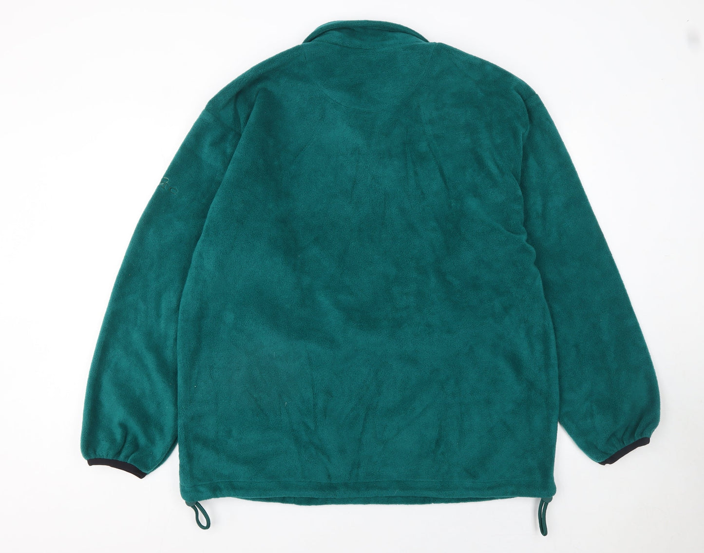 GTC Men’s Green Fleece Half Zip Pullover Sweatshirt L Regular