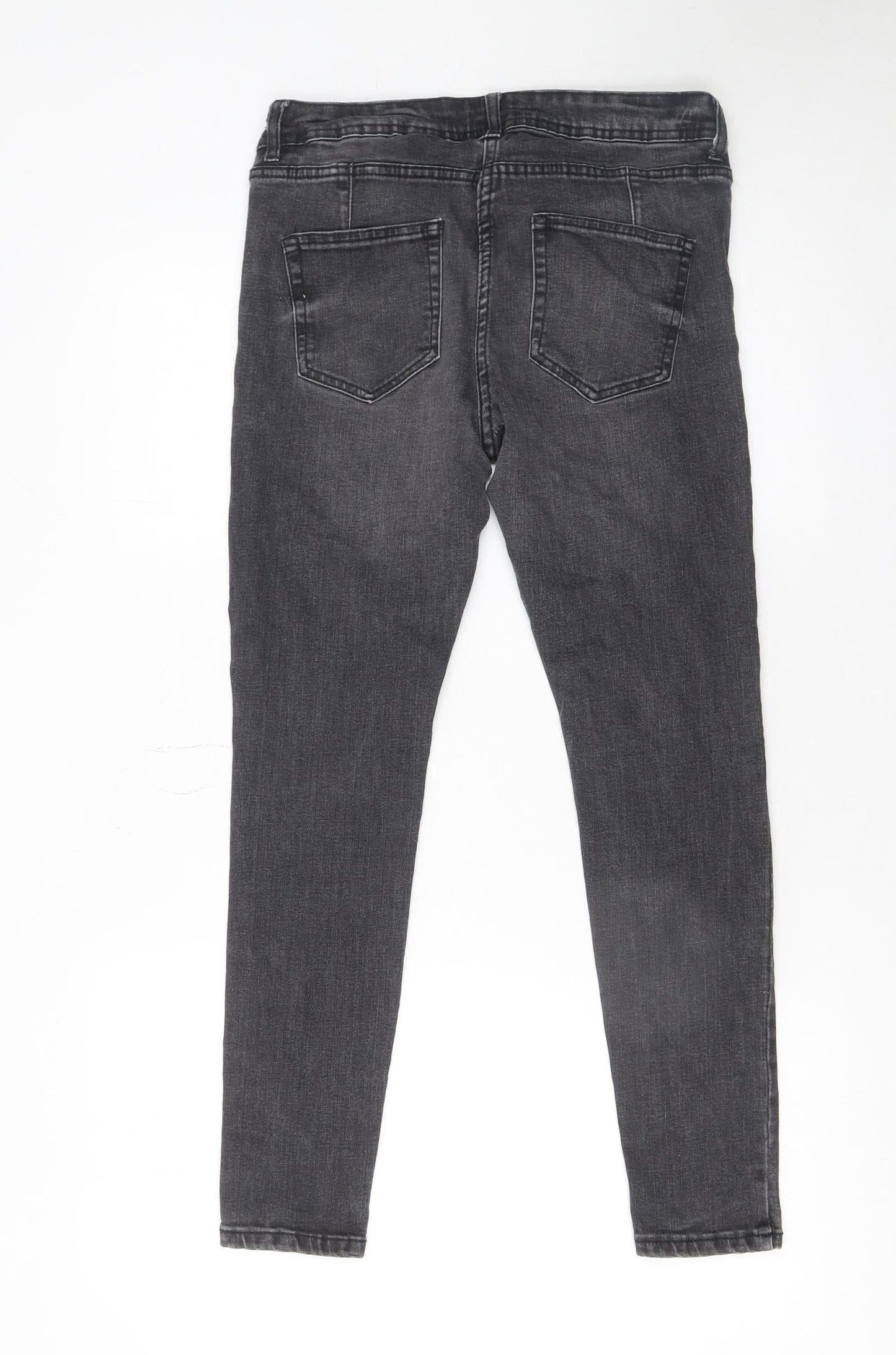 Next Women’s Grey Skinny Jeans Size 10 Slim Fit Denim