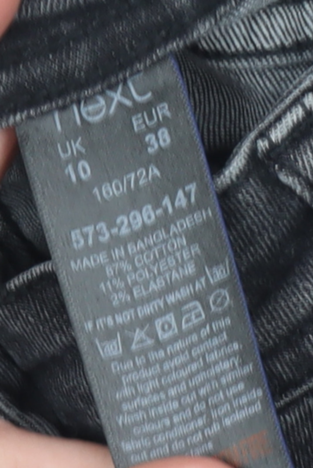 Next Women’s Grey Skinny Jeans Size 10 Slim Fit Denim