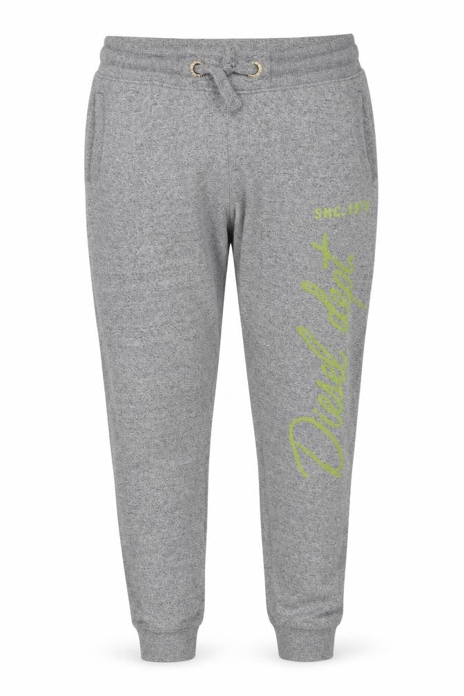Diesel Men's Grey Jogger Trousers M Regular Fit Logo Casual