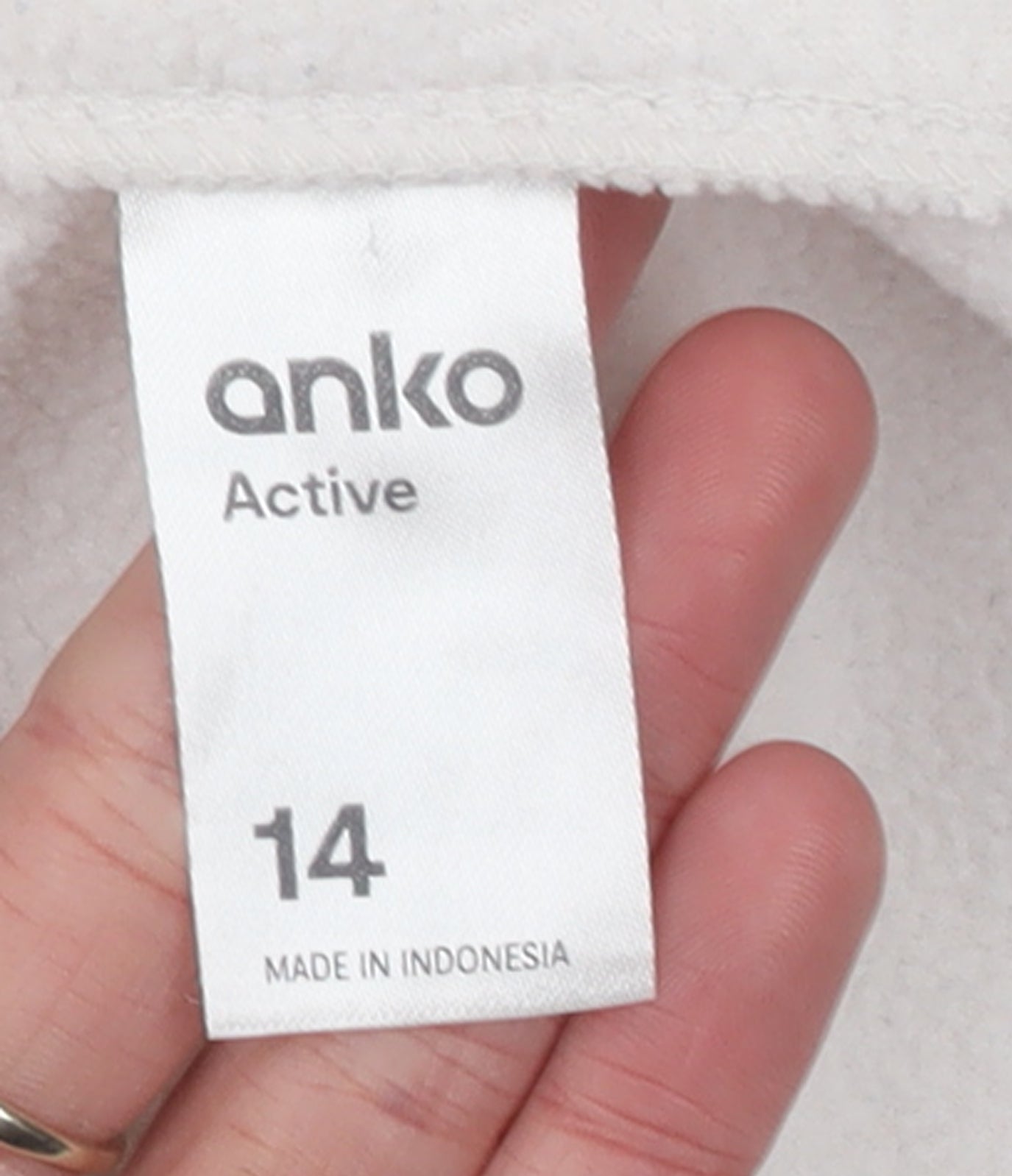 Anko Active Women's Beige Fleece 1/4 Zip Sweatshirt Size 14