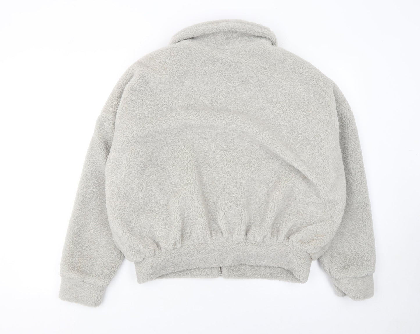 In The Style Womens Beige Full Zip Fleece Hoodie Size 8