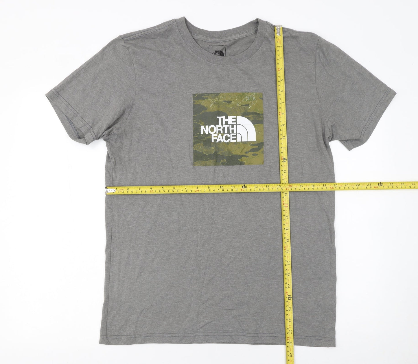 The North Face Men's Grey Graphic Print Crew Neck T-Shirt Size M