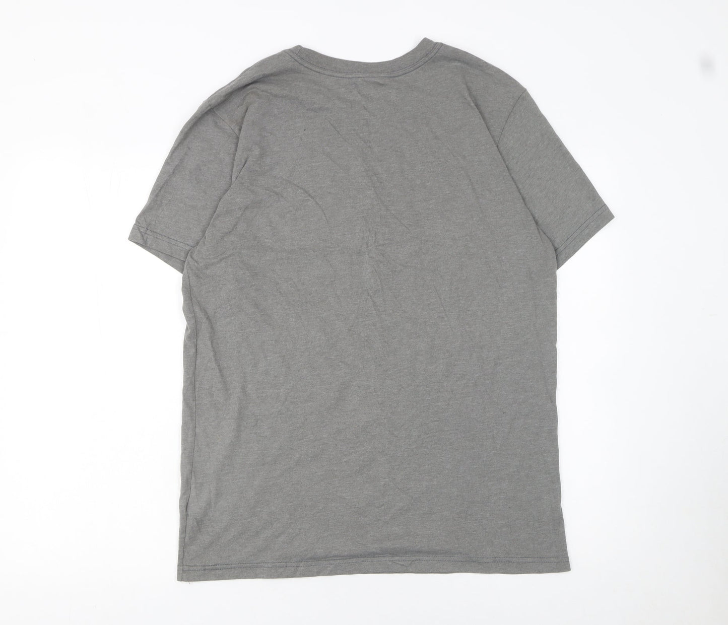 The North Face Men's Grey Graphic Print Crew Neck T-Shirt Size M