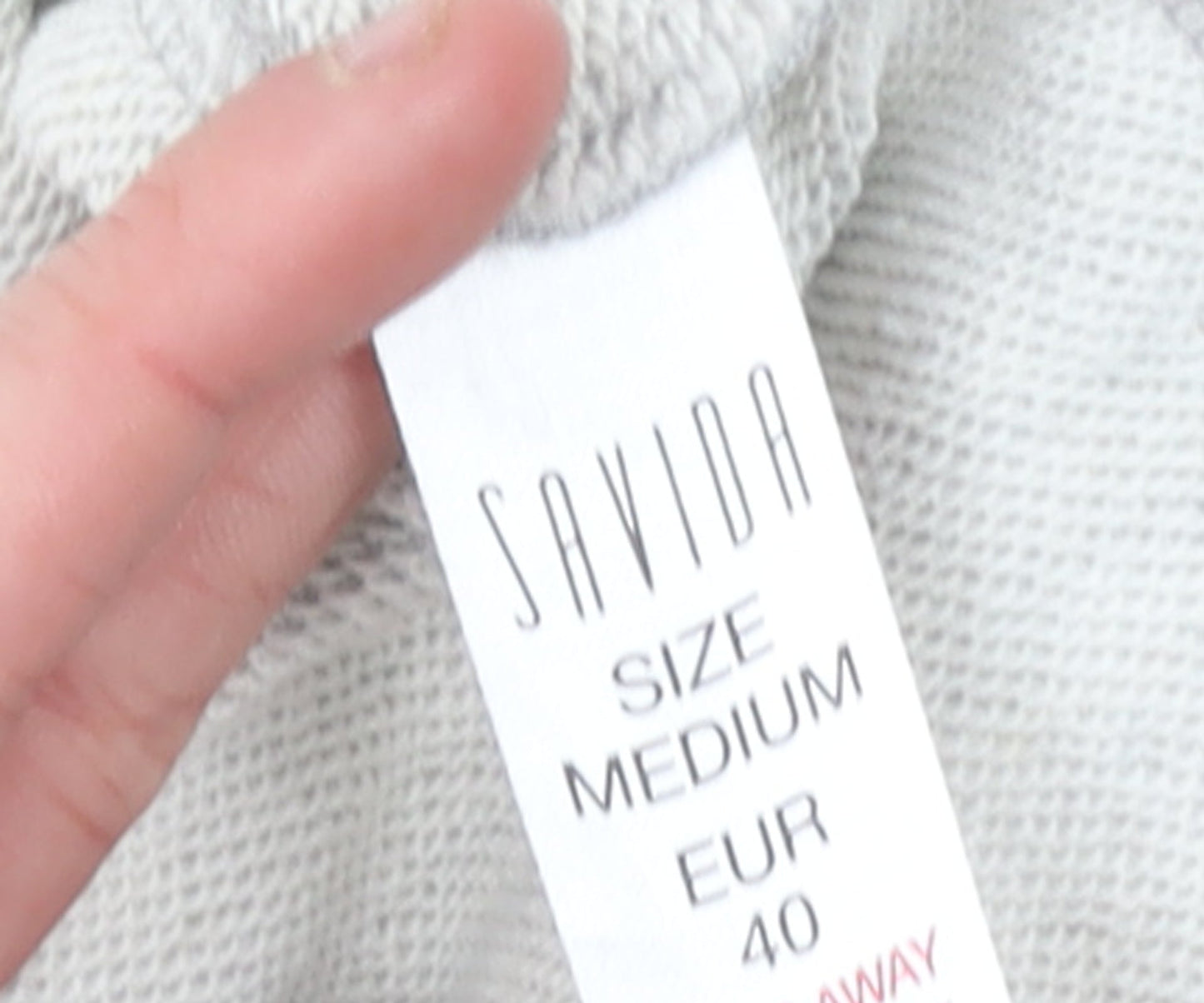 Savida Women Grey Cropped Polo Shirt Size 12 Cotton Blend