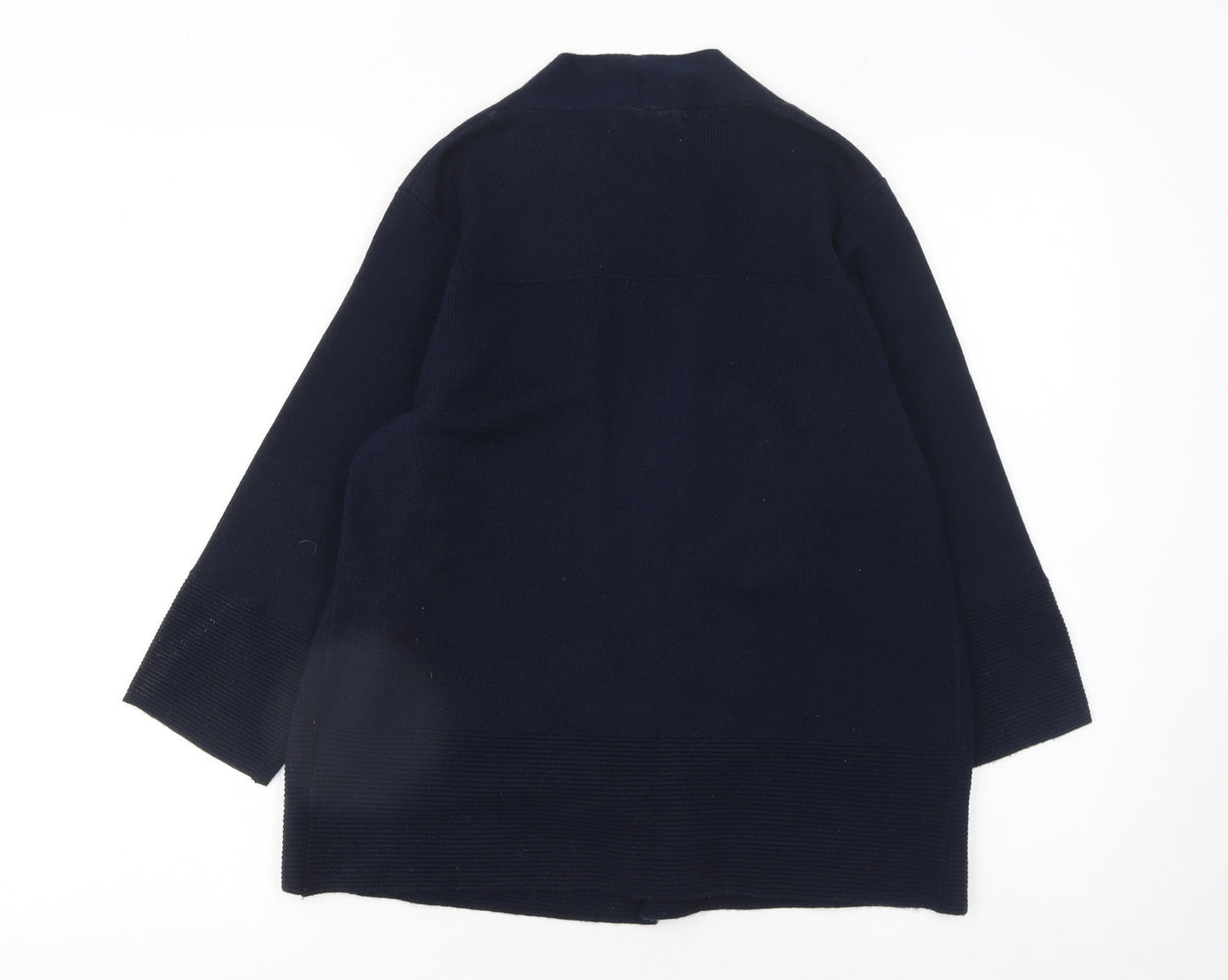 Marks and Spencer Womens Black Size 14 Open Front Knit Cardigan