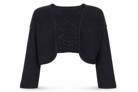 Brave Soul Women Black Open Knit Lightweight Cardigan Size S