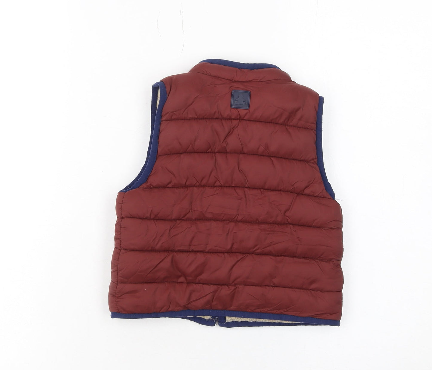 Baby GAP Unisex Brown 18-24 Months Reversible Puffer Waistcoat Jacket