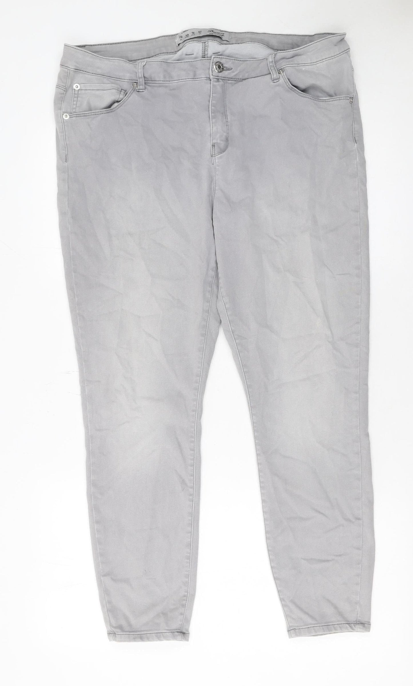 Denim Co. Women’s Grey Skinny Jeans Size 20 Stretch Denim