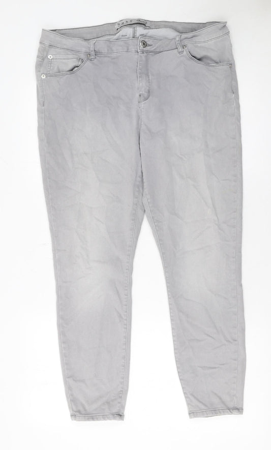 Denim Co. Women’s Grey Skinny Jeans Size 20 Stretch Denim