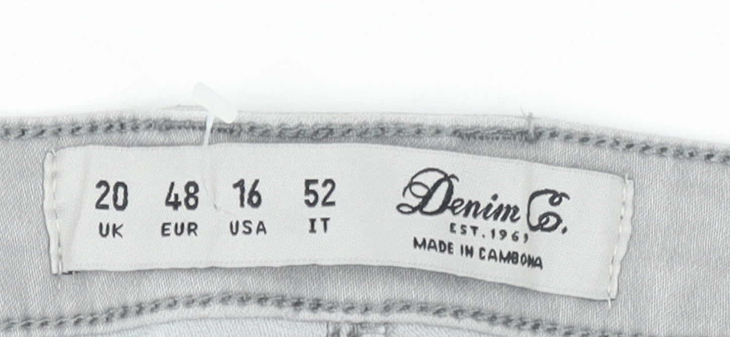 Denim Co. Women’s Grey Skinny Jeans Size 20 Stretch Denim