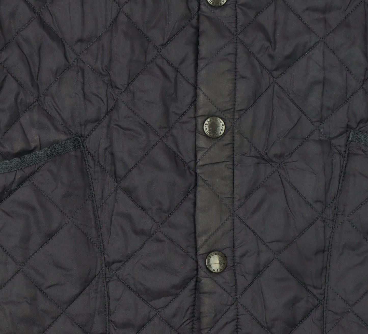 Barbour Men's Blue Quilted Mid-Length Jacket Size S